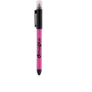 Double Trouble - Twist-action Ballpoint Pen And Highlighter With Removable Cap