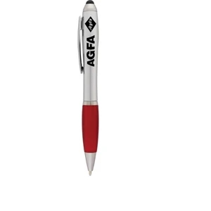The Nash - Dual Function Plastic Twist Action Ballpoint Pen With Stylus