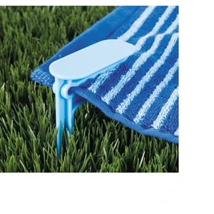 Beach Towel Clips. Includes 4 Beach Stakes For Each Corner Of Your Towel