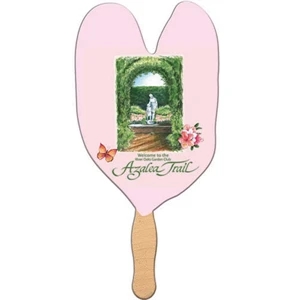 Caladium Leaf Shaped Fan Made With Heavy 22 Pt. High Density White Poster Board