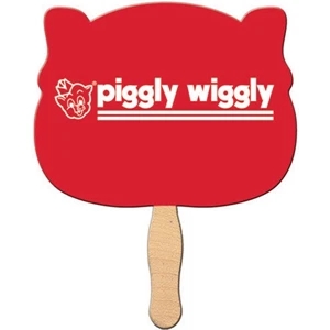 Animal Head Shaped Fan Made With Heavy 22 Pt. High Density White Poster Board
