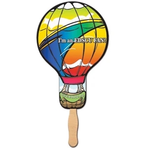 Balloon, Light Bulb Shaped Fan Made With 22 Point High Density White Poster Board