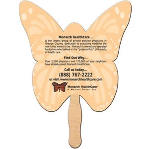 Butterfly Shaped Fan Made With Heavy 22 Pt. High Density White Poster Board