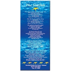 Offset Print Bookmark, Made Of 14 Pt. White Board, Coated On One Side, 3" X 7"