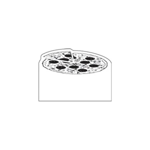 Full Color Process - Pizza Design - Creative Top Flexible Magnet With Curved Upper Left Corner
