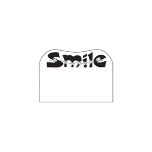 Full Color Process - Smile With Braces Design - Creative Top Flexible Magnet With Indented Top