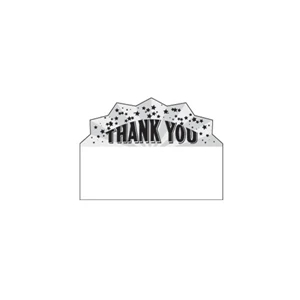 Full Color Process - Thank You Design - Creative Top Flexible Magnet With Jagged Top