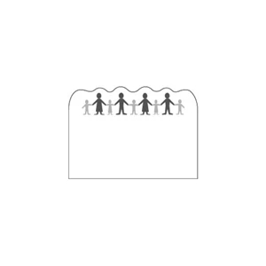 Full Color Process - Adults And Children Design - Creative Top Flexible Magnet With Scalloped Top