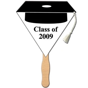 Class Of 2012 Black Cap Graduation Fan Made Of High Density Poster Board