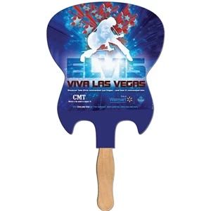 Electric Guitar Shaped Digital Economy Fans With Double Sided Film Lamination