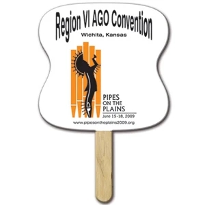 Hourglass Shaped Front Side Liquid Laminated Mini Fan With A High Gloss Finish