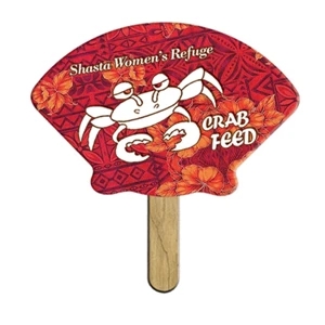 Shell Shaped Front Side Liquid Laminated Mini Fan With A High Gloss Finish