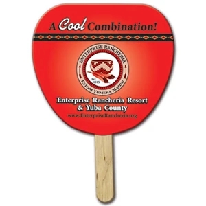 Palm Leaf Shaped Front Side Liquid Laminated Mini Fan With A High Gloss Finish