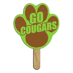 Paw Shaped Front Side Liquid Laminated Mini Fan With A High Gloss Finish
