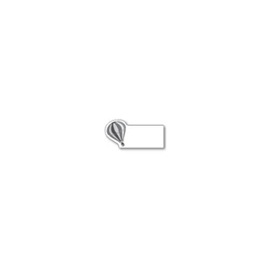 Full Color Process - Balloon Card Shape Flexible White Magnetic Note Holder