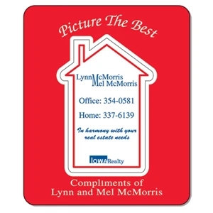 Offset - House Cut Out Size: 3" X 2" - Large Magnetic Photo Frame With .020 Thickness And Cut Out Center Magnet