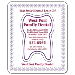 Offset - Tooth Cut Out Size: 3" X 2" - Large Magnetic Photo Frame With .020 Thickness And Cut Out Center Magnet
