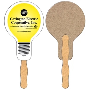 Balloon Light Bulb Shaped Fan Is Laminated On Front With A High Gloss Finish