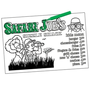 U-color - Placemat, 12" X 18", That Can Be Colored, Made With Poster Board