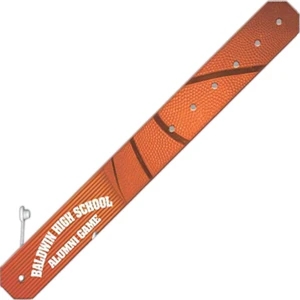 Promoband (r) - With Back Imprint - Basketball - Wristband Made From A Specially Formulated Tear-resistant Plastic