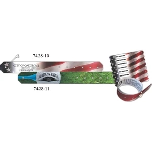 Promoband (r) - Flag - Wristband Made From A Specially Formulated Tear-resistant Plastic