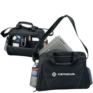 San Domingo - Briefcase/laptop Bag. Front Zippered Pocket With Full Organizer