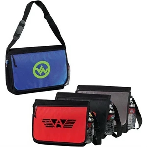 Santa Barbara - Messenger Bag. Inside Padded Laptop Pocket And Adjustable Padded Shoulder Strap