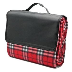 Kernwood - Plush All-purpose Picnic Blanket. 100% Polyester. Water-resistant. Blank