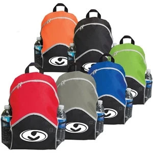 Stanford - Backpack With Large Zippered Compartment And Side Mesh Pockets. Adjustable Straps