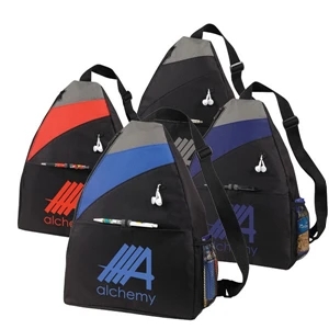 Ashbury - Sling Backpack Features Large Front Pocket With Velcro Closure And Side Mesh Pocket