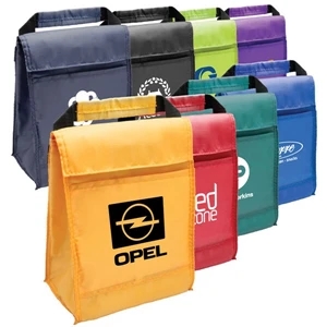 Malden - Insulated Lunch Bag With Front Slip Pocket,velcro Closure And Carrying Handle