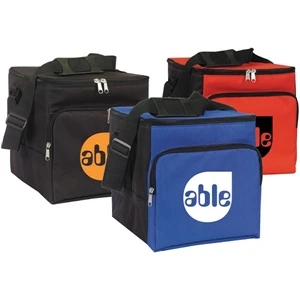 Brookfield - Fully Insulated, Zippered Compartment 24 Can Cooler With Adjustable Shoulder Strap