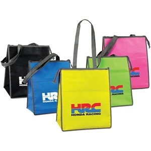 Clinton - Recyclable Non-woven Polypropylene Cooler Tote With Hot/cold Foil Lining