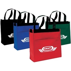 Boston - Small Cooler Tote. Hot/cold Lining With Zipper Closure. Open Front Pocket