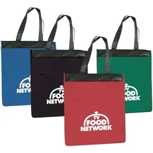 Boston - Large Cooler Tote. Hot/cold Lining With Zipper Closure. Open Front Pocket