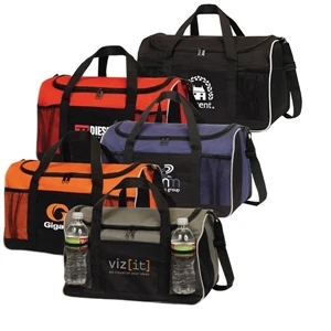 Grant - Duffel Bag With U-shaped Main Zippered Compartment And 2 Front Mesh Pockets