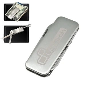 Kingston - Multifunction Money Clip Features A Knife, Scissors And A Two Sided Nail File