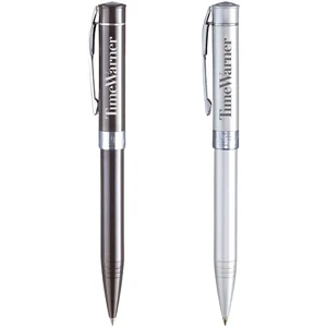 Monaco - Ballpoint Twist Mechanism Pen. Solid Brass Construction With Chrome Trim