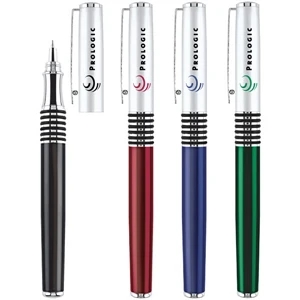 Richmond - Cap-off Rollerball Pen With Silver Cap And Translucent Color Barrel
