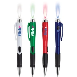 Venus - Retractable Light Pen. Pen Retracts With The Button By The Grip