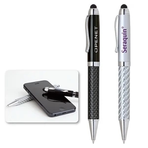 Anzio - Twist Action Ballpoint Pen With Touch Screen Stylus Compatible For Touch Devices