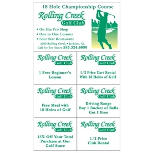 Magnet with Detachable Coupons