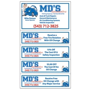 Magnet with Detachable Coupons