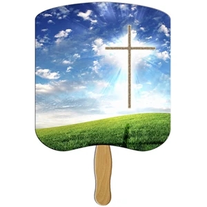 Cross Hand Fan Stock Graphic