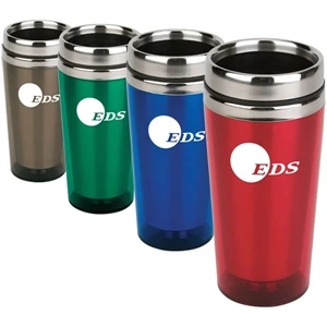 Vista - 16 Oz Translucent Tumbler. Stainless Steel Liner. Acrylic Exterior