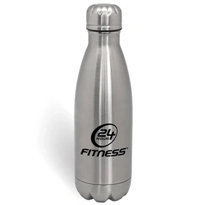 Quench - 17 Oz Stainless Steel Sports Vacuum Bottle. Great For Hot Or Cold Liquids