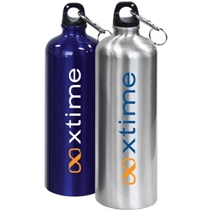 Morgan - 32 Oz Aluminum Sports Bottle. Leak Proof Lid With Carabiner Clip
