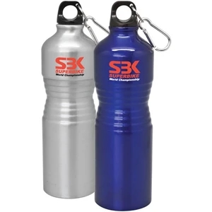 Etna - 25 Oz Aluminum Sports Bottle. Leak Proof Lid With Carabiner Clip