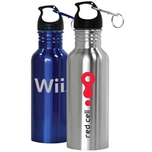 Filmore - 22 Oz Aluminum Sports Bottle. 1 3/4" Wide Mouth. Leak Proof Lid