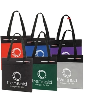 Cres - Tote Bag With Double Pen Loops. 600 Denier Poly With Pvc Packing